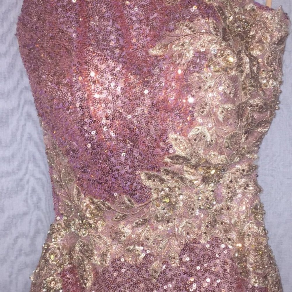 Morrell Maxie Halter Sequin Dress - Picture 11 of 16